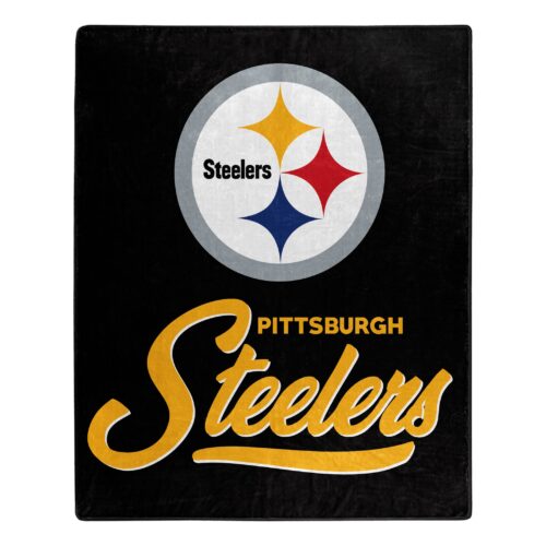 Pittsburgh Steelers Blanket 50×60 Raschel Signature Design