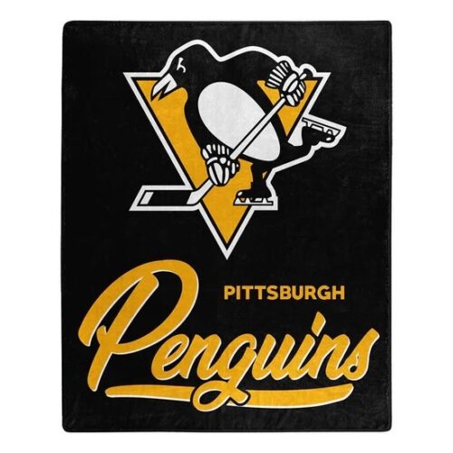 Pittsburgh Penguins Blanket 50×60 Raschel Signature Design