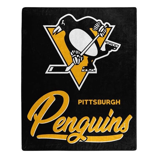 Pittsburgh Penguins Blanket 50×60 Raschel Signature Design Pittsburgh Penguins Blanket 50×60 Raschel Signature Design