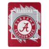 Alabama Crimson Tide Blanket 46×60 Micro Raschel Dimensional Design Rolled