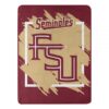 Florida State Seminoles Blanket 46×60 Micro Raschel Dimensional Design Rolled
