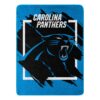 Carolina Panthers Blanket 46×60 Micro Raschel Dimensional Design Rolled