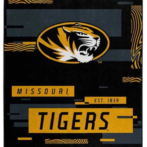 Missouri Tigers Blanket 60×80 Raschel Digitize Design