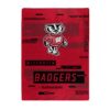 Wisconsin Badgers Blanket 60×80 Raschel Digitize Design