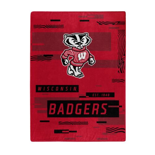 Wisconsin Badgers Blanket 60×80 Raschel Digitize Design