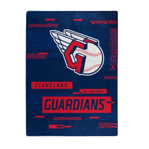 Cleveland Guardians Blanket 60×80 Raschel Digitize Design