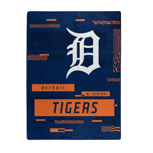 Detroit Tigers Blanket 60×80 Raschel Digitize Design