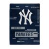 New York Yankees Blanket 60×80 Raschel Digitize Design