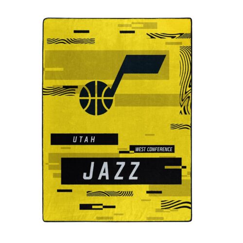 Utah Jazz Blanket 60×80 Raschel Digitize Design