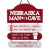 Nebraska Cornhuskers Sign Wood Man Cave Design