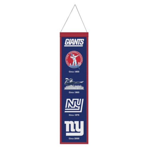 New York Giants Banner Wool 8×32 Heritage Evolution Design