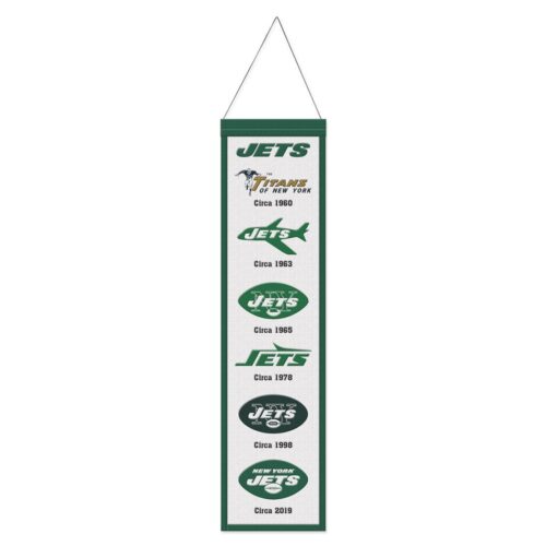 New York Jets Banner Wool 8×32 Heritage Evolution Design