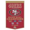 San Francisco 49ers Banner Wool 24×38 Dynasty Champ Design
