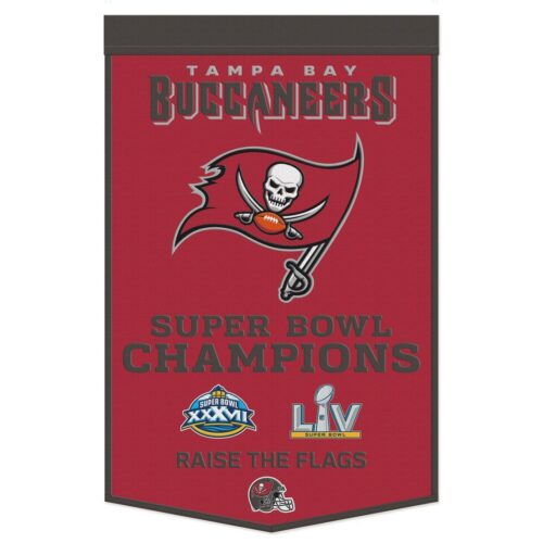 Tampa Bay Buccaneers Banner Wool 24×38 Dynasty Champ Design