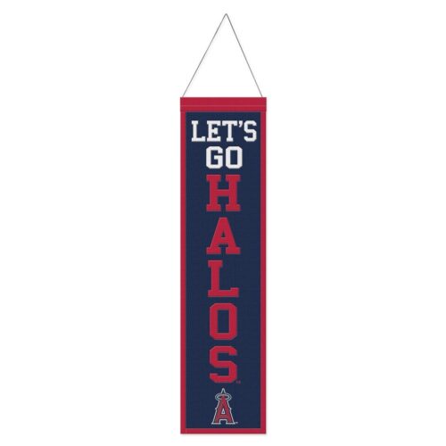 Los Angeles Angels Banner Wool 8×32 Heritage Slogan Design – Special Order