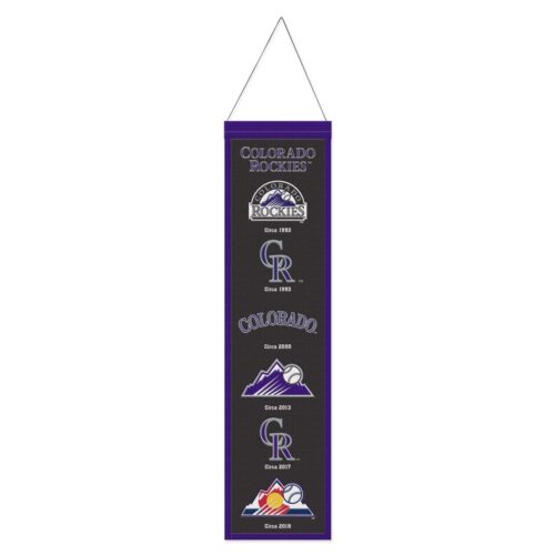 Colorado Rockies Banner Wool 8×32 Heritage Evolution Design – Special Order