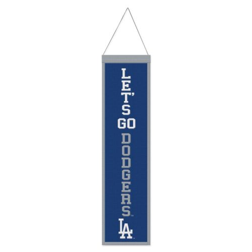 Los Angeles Dodgers Banner Wool 8×32 Heritage Slogan Design – Special Order