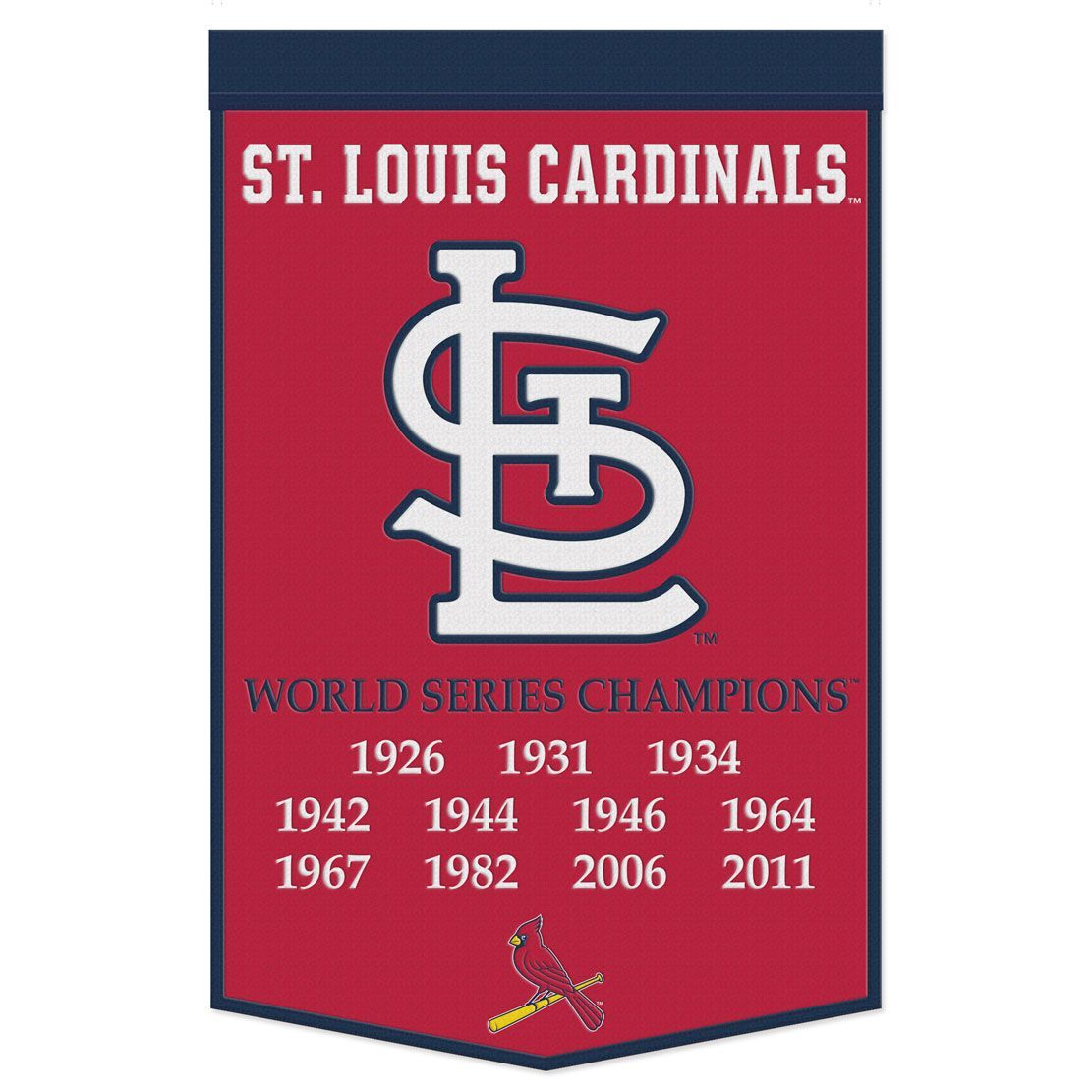 St. Louis Cardinals Banner Wool 24×38 Dynasty Champ Design St. Louis Cardinals Banner Wool 24×38 Dynasty Champ Design