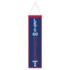 Texas Rangers Banner Wool 8×32 Heritage Slogan Design – Special Order