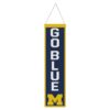 Michigan Wolverines Banner Wool 8×32 Heritage Slogan Design – Special Order