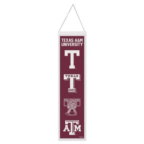 Texas A&M Aggies Banner Wool 8×32 Heritage Evolution Design