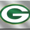 Green Bay Packers License Plate Laser Cut Silver