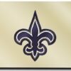 New Orleans Saints License Plate Laser Cut Gold