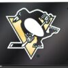 Pittsburgh Penguins License Plate Laser Cut Black – Special Order