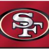 San Francisco 49ers License Plate Laser Cut Red