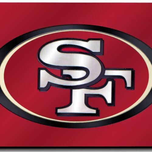 San Francisco 49ers License Plate Laser Cut Red