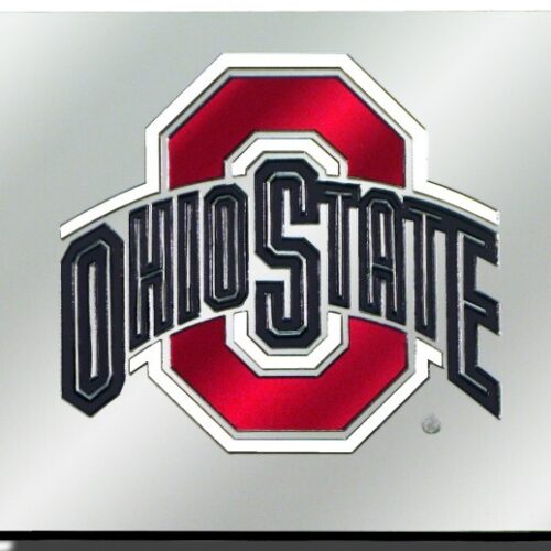 Ohio State Buckeyes License Plate Laser Cut Silver