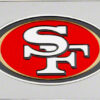 San Francisco 49ers License Plate Laser Cut Silver