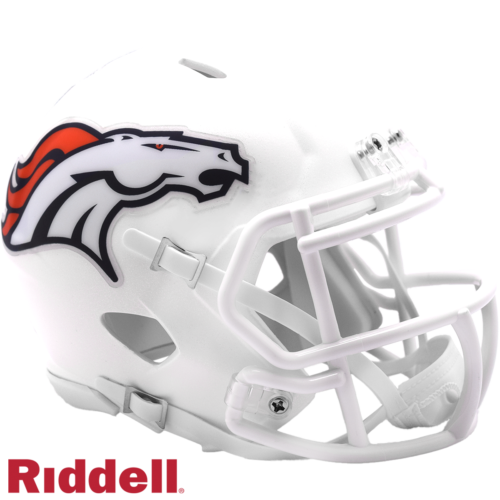 Denver Broncos Helmet Riddell Replica Mini Speed Style On-Field Alternate 2024