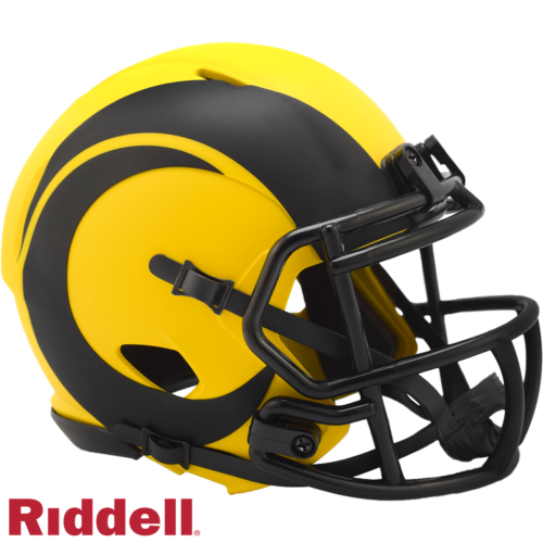 Los Angeles Rams Helmet Riddell Replica Mini Speed Style Rave Alternate