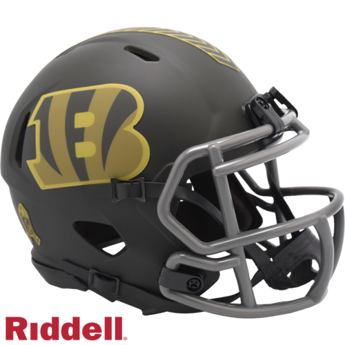 Cincinnati Bengals Helmet Riddell Replica Mini Speed Style Salute To Service 2025