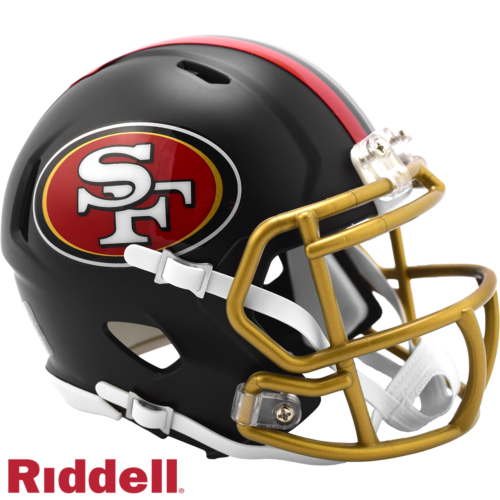 San Francisco 49ers Helmet Riddell Replica Mini Speed Style Rivalry Alternate 2025