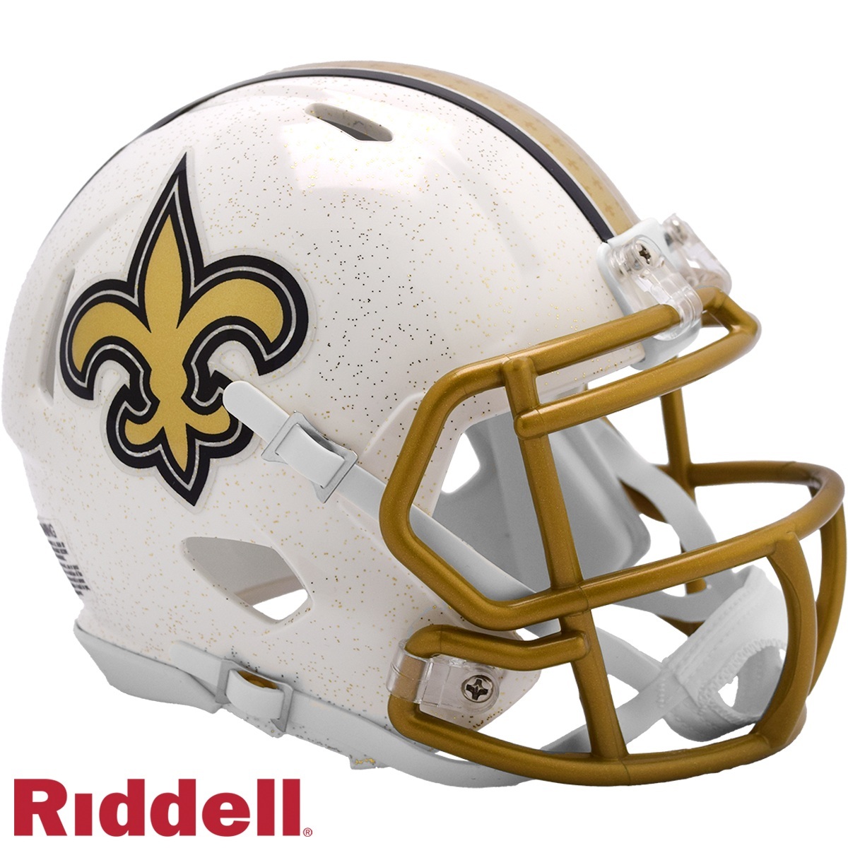 New Orleans Saints Helmet Riddell Replica Mini Speed Style On-Field Alternate 2025 New Orleans Saints Helmet Riddell Replica Mini Speed Style On-Field Alternate 2025