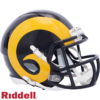 Los Angeles Rams Helmet Riddell Replica Mini Speed Style 1981-1999 T/B