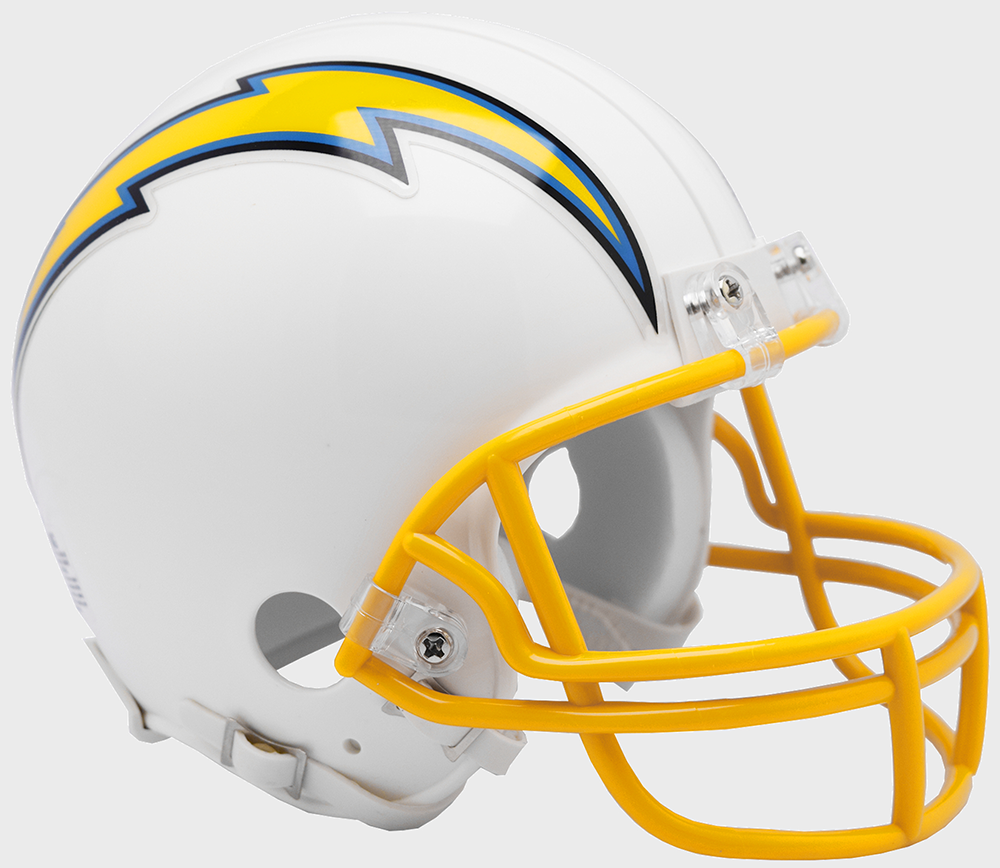 Los Angeles Chargers Helmet Riddell Replica Mini VSR4 Style 2019 Los Angeles Chargers Helmet Riddell Replica Mini VSR4 Style 2019