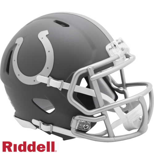 Indianapolis Colts Helmet Riddell Replica Mini Speed Style Slate Alternate