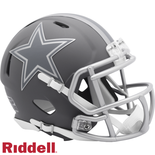 Dallas Cowboys Helmet Riddell Replica Mini Speed Style Slate Alternate