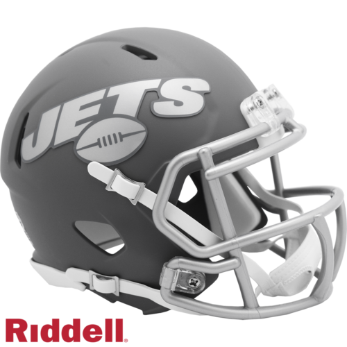 New York Jets Helmet Riddell Replica Mini Speed Style Slate Alternate