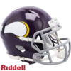Minnesota Vikings Helmet Riddell Replica Mini Speed Style 1961-1979 T/B