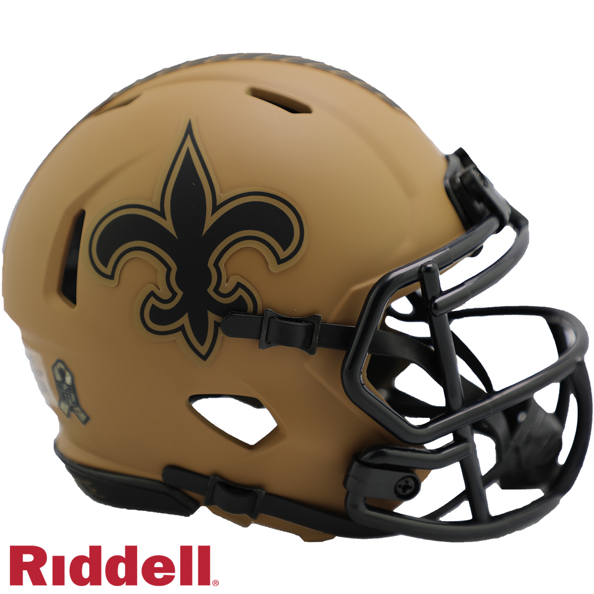 New Orleans Saints Helmet Riddell Replica Mini Speed Style Salute To Service 2023 New Orleans Saints Helmet Riddell Replica Mini Speed Style Salute To Service 2023