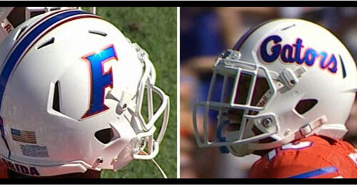 Florida Gators Helmet Riddell Replica Mini Speed Style 2015 White