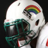 Hawaii Warriors Helmet Riddell Replica Mini Speed Style Retro Rainbow