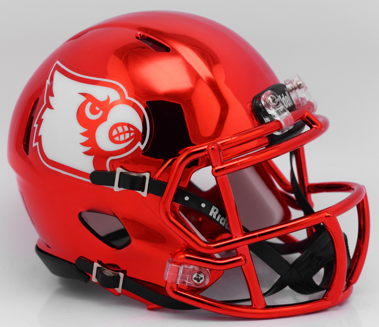 Louisville Cardinals Helmet Riddell Replica Mini Speed Style Chrome Alternate Louisville Cardinals Helmet Riddell Replica Mini Speed Style Chrome Alternate
