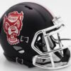 North Carolina State Wolfpack Helmet Riddell Replica Mini Speed Style Black Howl Design