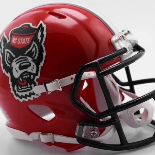 North Carolina State Wolfpack Helmet Riddell Replica Mini Speed Style Red Tuffy Design