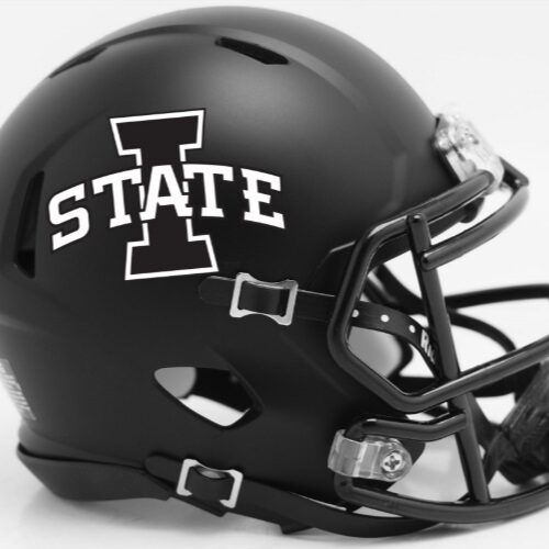 Iowa State Cyclones Helmet Riddell Replica Mini Speed Style Satin Black